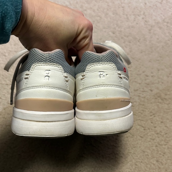 On Running White and Gray Athletic Shoes - Picture 5 of 8